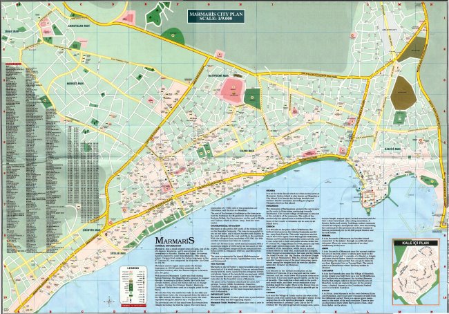 Туристическая карта Мармариса