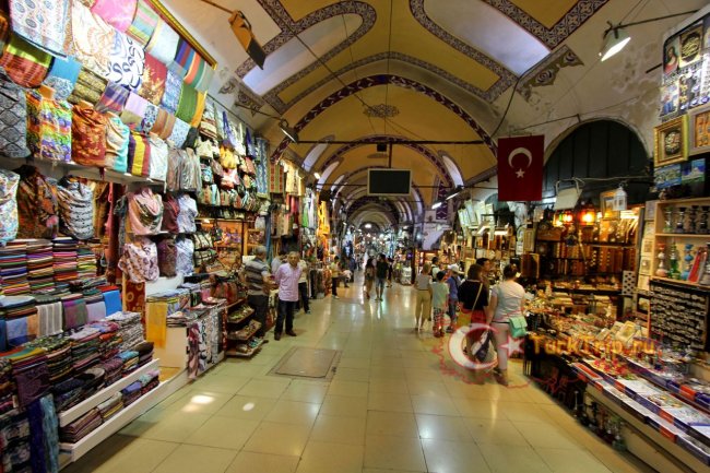 Крытый рынок (Гранд Базар) в Стамбуле