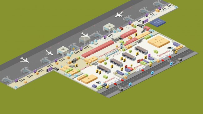 План-схема зоны вылета аэропорта Сабиха