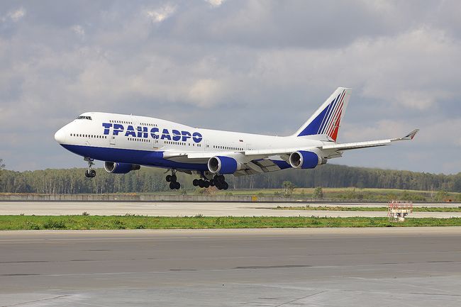 Boeing 747 авиакомпании Трансаэро