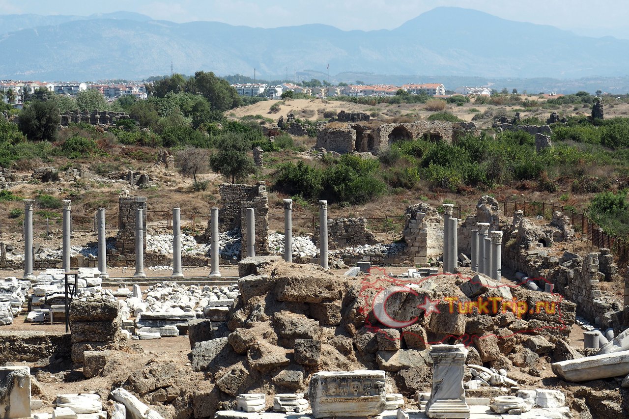 Side район. Храм Диониса в Сиде. Руины Перге Анталия. Турция руины Сиде. Некрополь в Сиде Турция.