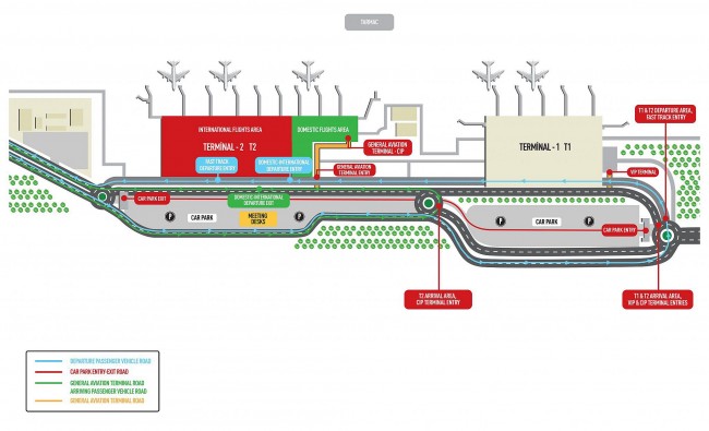 Схема аэропорта Даламан