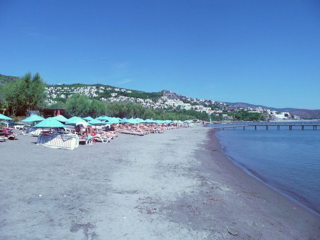 Пляж в Бодрум на Эгейском море