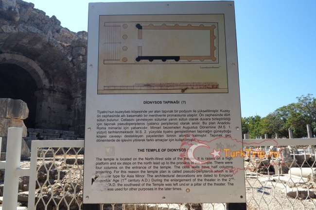 Схема храма Диониса