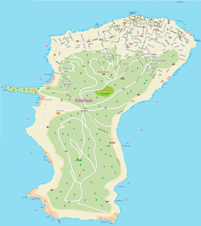 Карта Бююкады