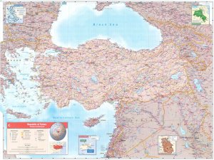 Карта побережья Турции